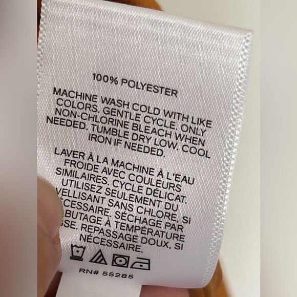 NWT Express Brown Yellow Midi Dress - Picture 9 of 9